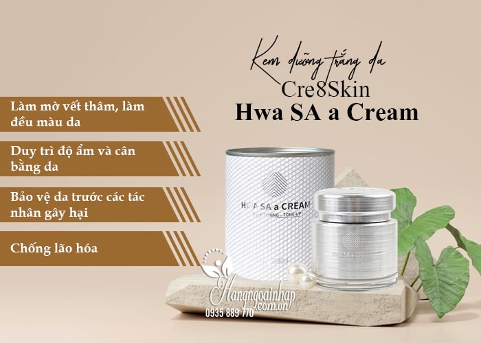 Kem dưỡng trắng da Cre8Skin Hwa SA a Cream Hàn Quốc 7