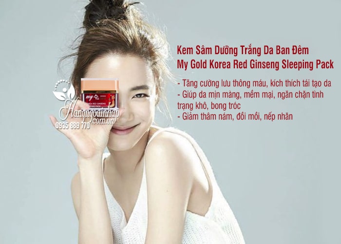 Kem Sâm Dưỡng Trắng Da Ban Đêm My Gold Korea Red Ginseng Sleeping Pack 2