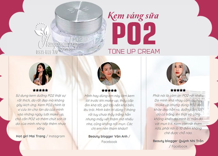 Kem váng sữa PO2 Tone Up Cream 50g của Hàn Quốc 034