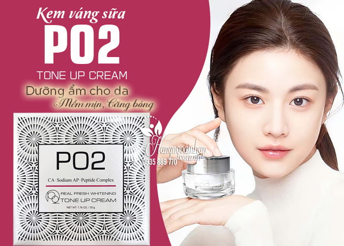 Kem váng sữa PO2 Tone Up Cream 50g của Hàn Quốc 12