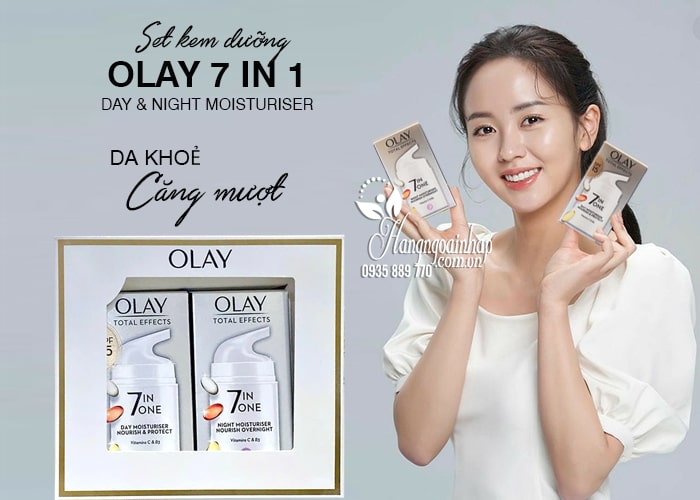 Set kem dưỡng Olay Total Effects 7 in One ngày và đêm 37ml 45