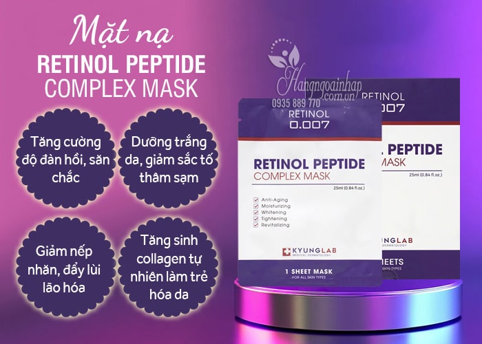 Mặt nạ Retinol Peptide Complex Mask Kyung Lab của Hàn Quốc 9