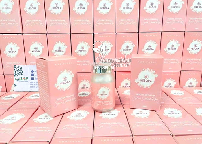 Viên uống thơm cơ thể Hebora Sakura Damask Rose Nhật 60 viên 89