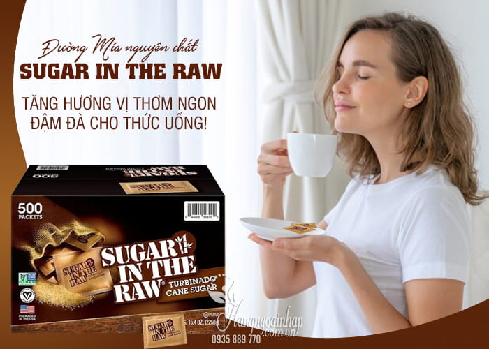 Đường mía nguyên chất Sugar In The Raw 500 Packets của Mỹ 12