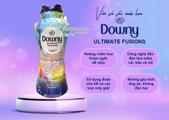 Viên xả vải nước hoa Downy Ultimate Fusions 680g của Mỹ  456