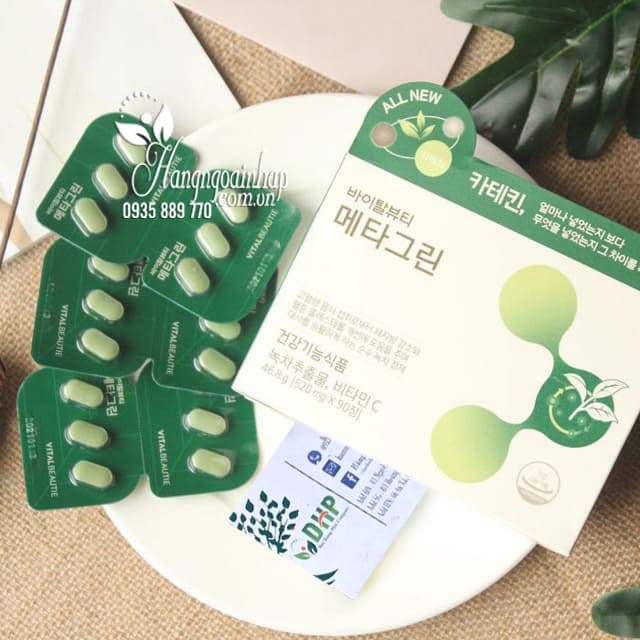 Viên giảm cân trà xanh Meta Green Vital Beautie Hàn Quốc 6