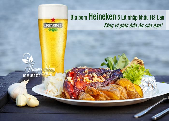Bia bom Heineken 5 Lít nhập khẩu Hà Lan giá siêu rẻ 4