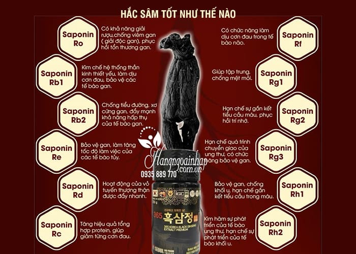 Cao hắc sâm 365 Korea Black Ginseng Extract Premium 4 lọ  78