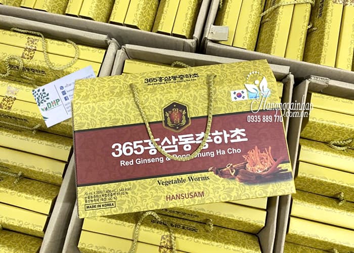 Nước hồng sâm đông trùng hạ thảo 365 Hansusam Hàn Quốc  38