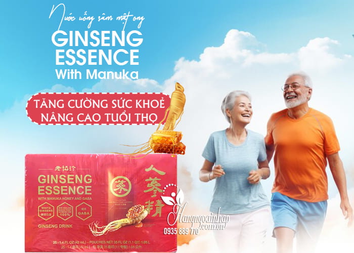 Nước uống sâm mật ong Ginseng Essence With Manuka  25 gói  56