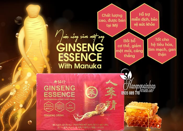 Nước uống sâm mật ong Ginseng Essence With Manuka  25 gói  78