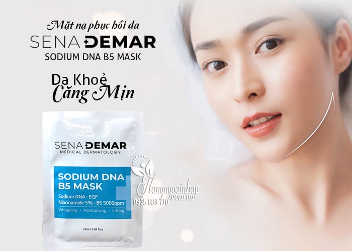 Mặt nạ phục hồi da Sena Derma Sodium DNA B5 Mask của Hàn Quốc 45