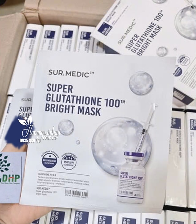 Mặt nạ trắng da Sur.Medic Super Glutathione 100 Bright Mask  57