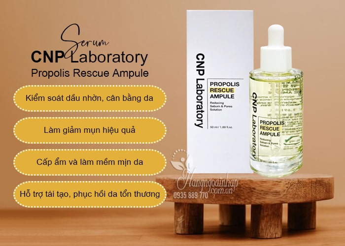 Serum CNP Laboratory Propolis Rescue Ampule 50ml Hàn Quốc 5