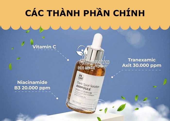 Serum trắng da mờ thâm nám Kr.Lab Dark Spot Solution 50ml  34