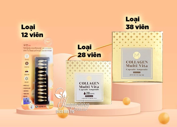 Viên Collagen tươi Ammud Multi Vita Ampoule Hàn Quốc 34