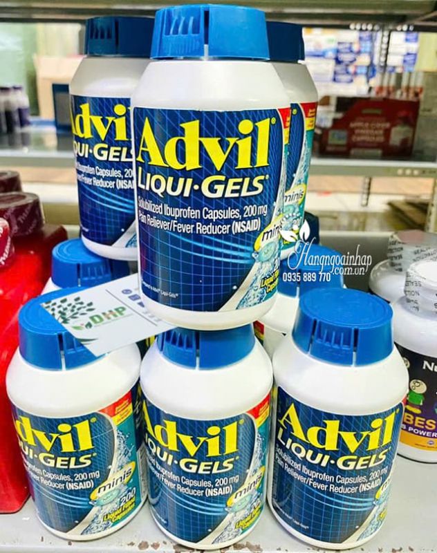 Thuốc giảm đau hạ sốt Advil Liqui Gel Minis 200mg 200 viên 89