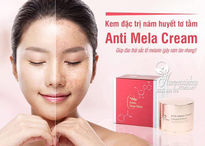 Kem đặc trị nám huyết tơ tằm Anti Mela Cream 50ml Hàn Quốc 1