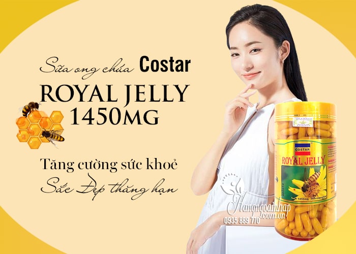 Sữa ong chúa Costar Royal Jelly 1450mg 365 Viên chính hãng 45