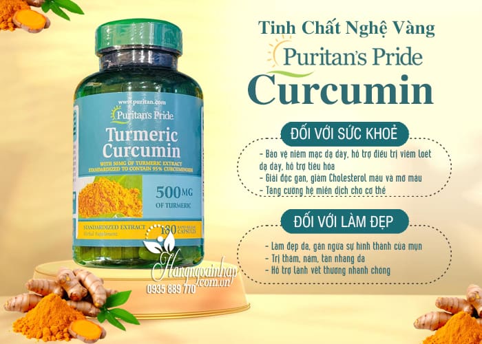 Tinh Chất Nghệ Vàng Curcumin Puritan Pride 180 Viên Của Mỹ 45