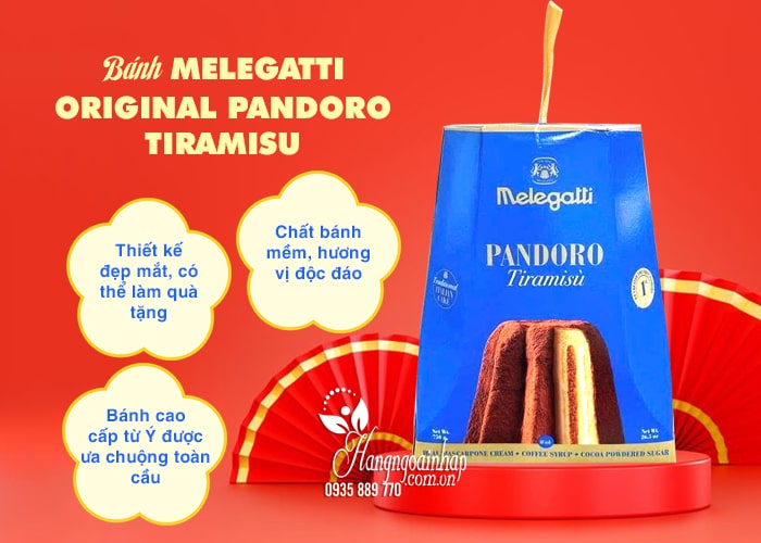 Bánh Melegatti Pandoro Tiramisu cao cấp của Ý 750g 6