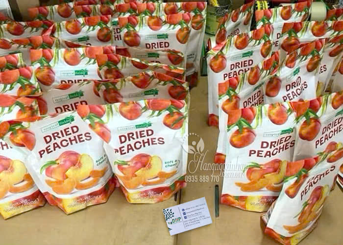 Đào sấy dẻo Dried Peaches 400g Tropical Fields của Mỹ 8