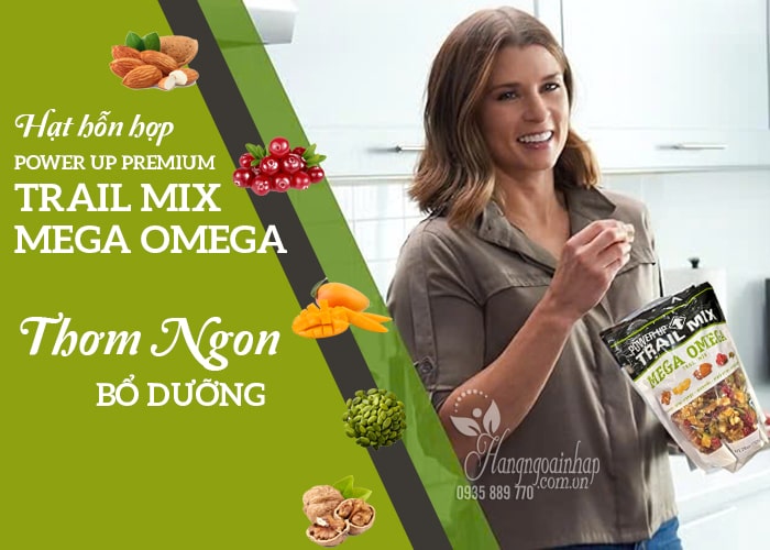 Hạt hỗn hợp Power Up Premium Trail Mix Mega Omega 397g 1