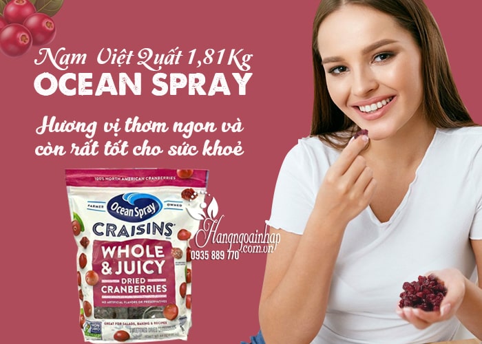 Nam Việt Quất Ocean Spray 1,81Kg Của Mỹ 34