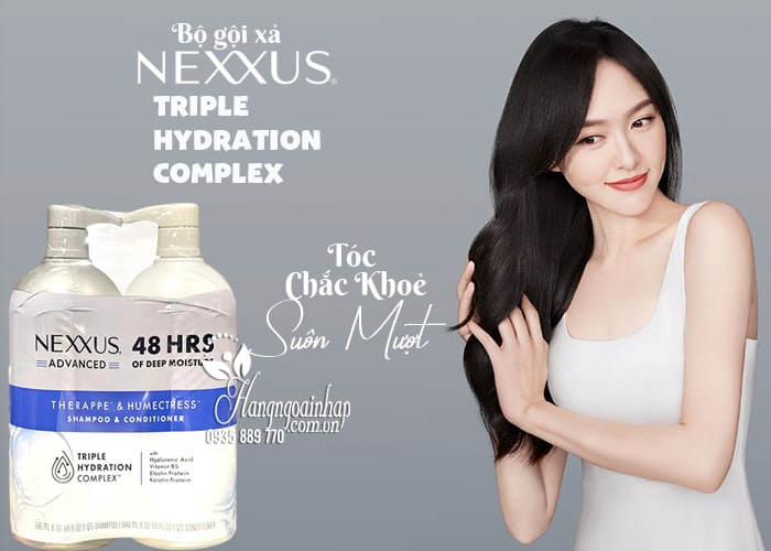 Bộ gội xả Nexxus Triple Hydration Complex 946ml của Mỹ 4