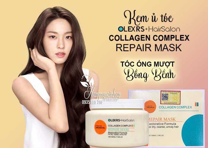 Kem ủ tóc Olexrs Collagen Complex Repair Mask 500ml Anh Quốc 23