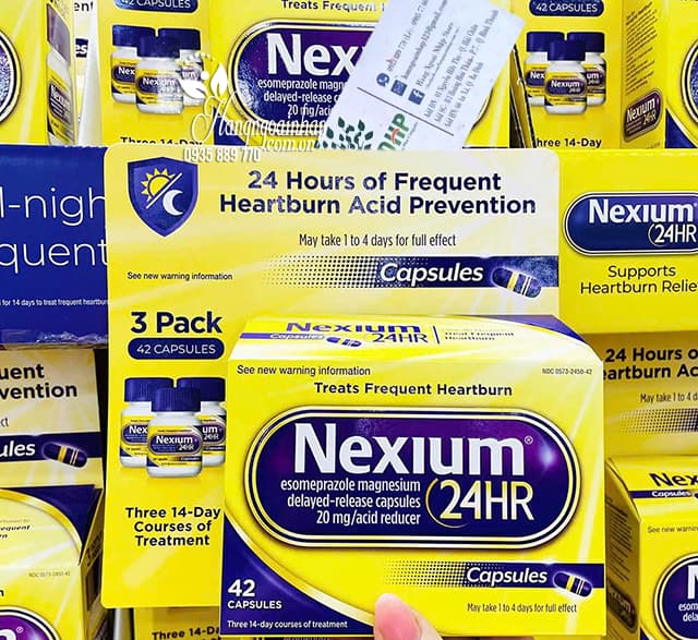 Thuốc dạ dày Nexium 24hr clearminis hộp 28 viên và 42 viên của Mỹ 90