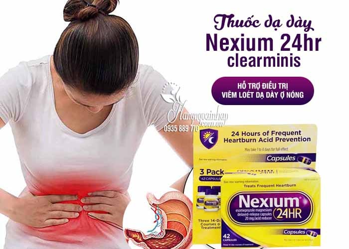 Thuốc dạ dày Nexium 24hr clearminis hộp 28 viên và 42 viên của Mỹ 34