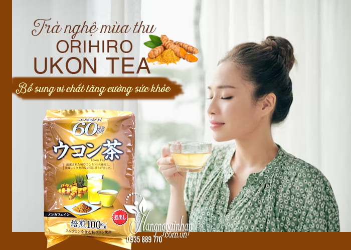 Trà nghệ mùa thu Orihiro Ukon Tea của Nhật Bản 60 gói 1