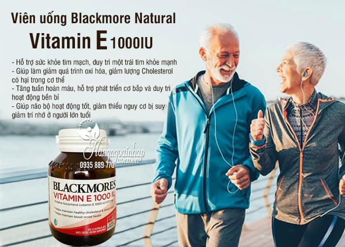 Viên uống Blackmore Natural Vitamin E 1000IU 30 viên của Úc 7