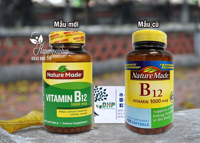 Viên Uống Nature Made Vitamin B12 1000 Mcg Hộp 400 Viên Của Mỹ Máy Ép