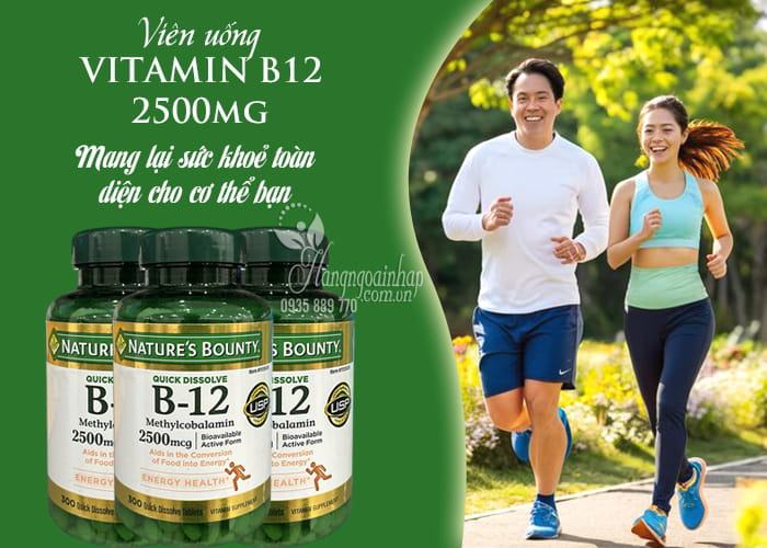 Viên uống Vitamin B12 2500mg Nature’s Bounty 300 viên Mỹ 13