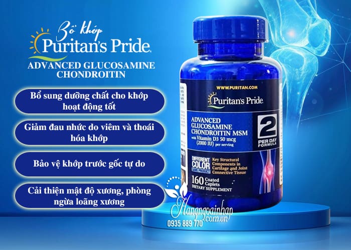 Bổ khớp Puritan Pride Advanced Glucosamine Chondroitin 160 viên 78