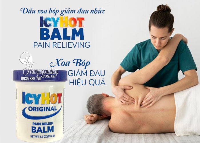 Dầu xoa bóp giảm đau nhức Icy Hot Balm Pain Relieving của Mỹ 23