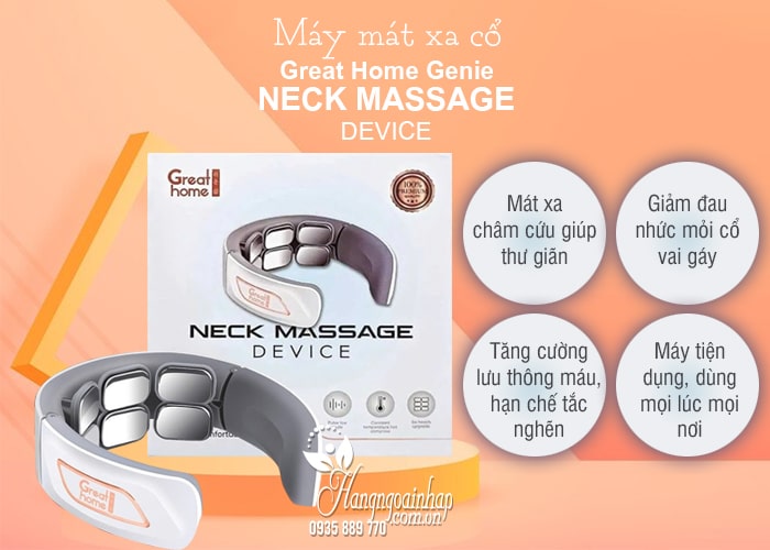 Máy mát xa cổ Great Home Genie Neck Massage Device 34