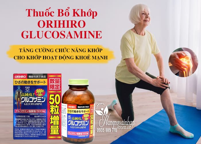 Thuốc bổ khớp Orihiro Glucosamine 900 viên của Nhật mẫu mới 35