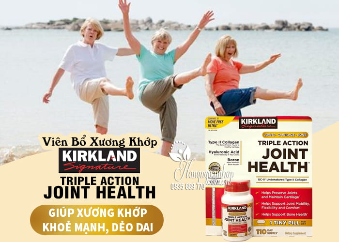 Viên bổ xương khớp Kirkland Triple Action Joint Health 110v 12