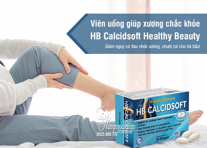 Viên uống HB Calcidsoft Healthy Beauty giúp xương chắc khỏe 1