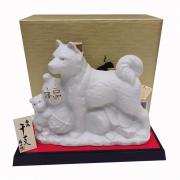 Chai rượu Sake hình con chó trắng Hachiko 720ml Nh...