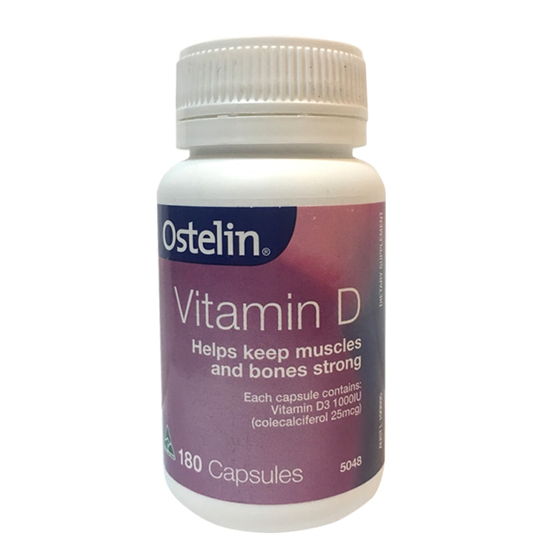 Viên uống bổ sung vitamin D Ostelin 180 viên chính hãng Úc