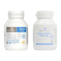 Dầu Cá Cod Liver Fish Oil Bio Island Hộp 90 Viên C...