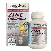 Viên nhai bổ sung kẽm Healthy Care Zinc Chewable c...