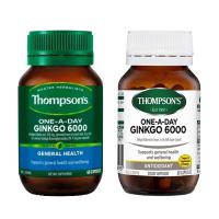 Viên tuần hoàn máu não Thompson’s Ginkgo 6000mg 60...