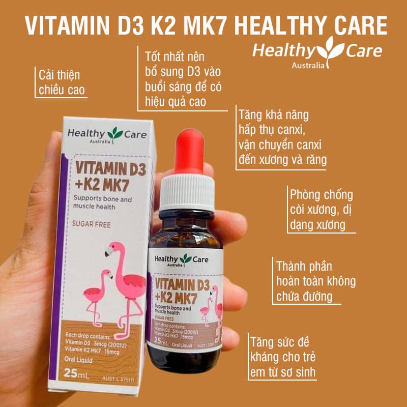 Vitamin D3 K2 MK7 của Úc: Bí Quyết Tăng Cường Sức Khỏe Toàn Diện