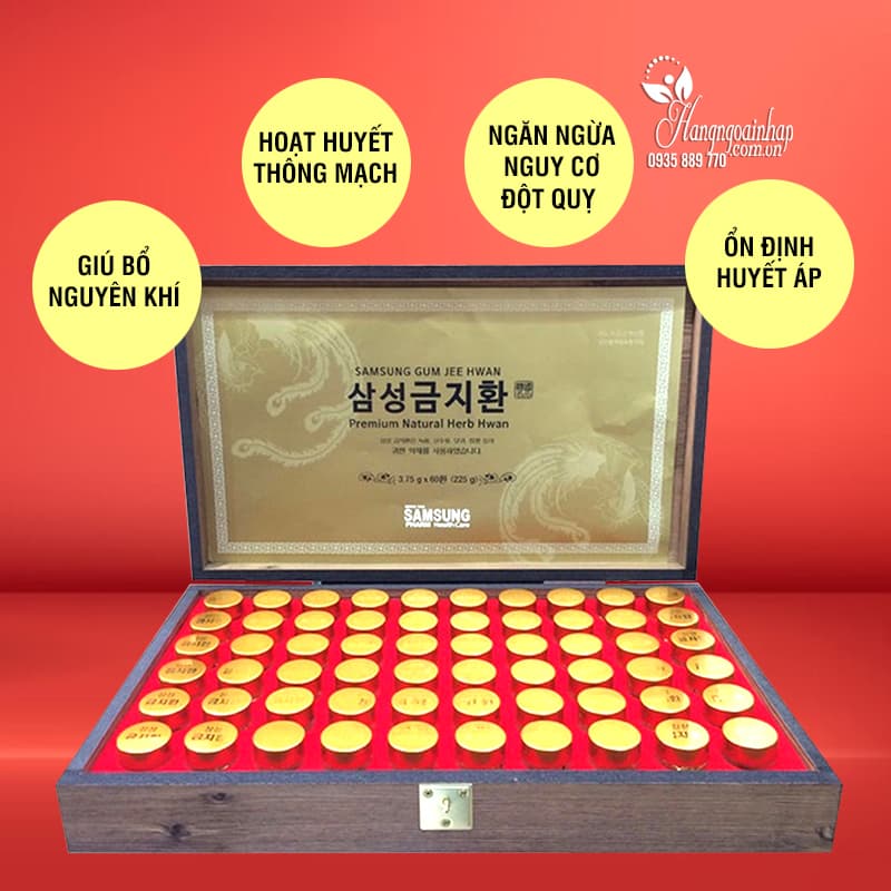 Thông tin về thuốc chống đột quỵ Hàn Quốc hộp 60 viên