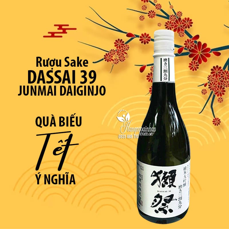 Rượu Sake Dassai 39 Junmai Daiginjo Nhật Bản Chai 720ml